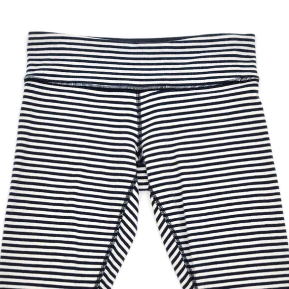 Lululemon 8 Wunder Under Crop High Rise Full On Luxtreme 21 Legging Stripe Black - Picture 2 of 10